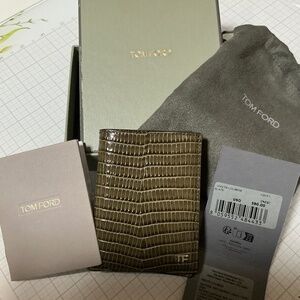 Tom Ford exotic skin bifold wallet